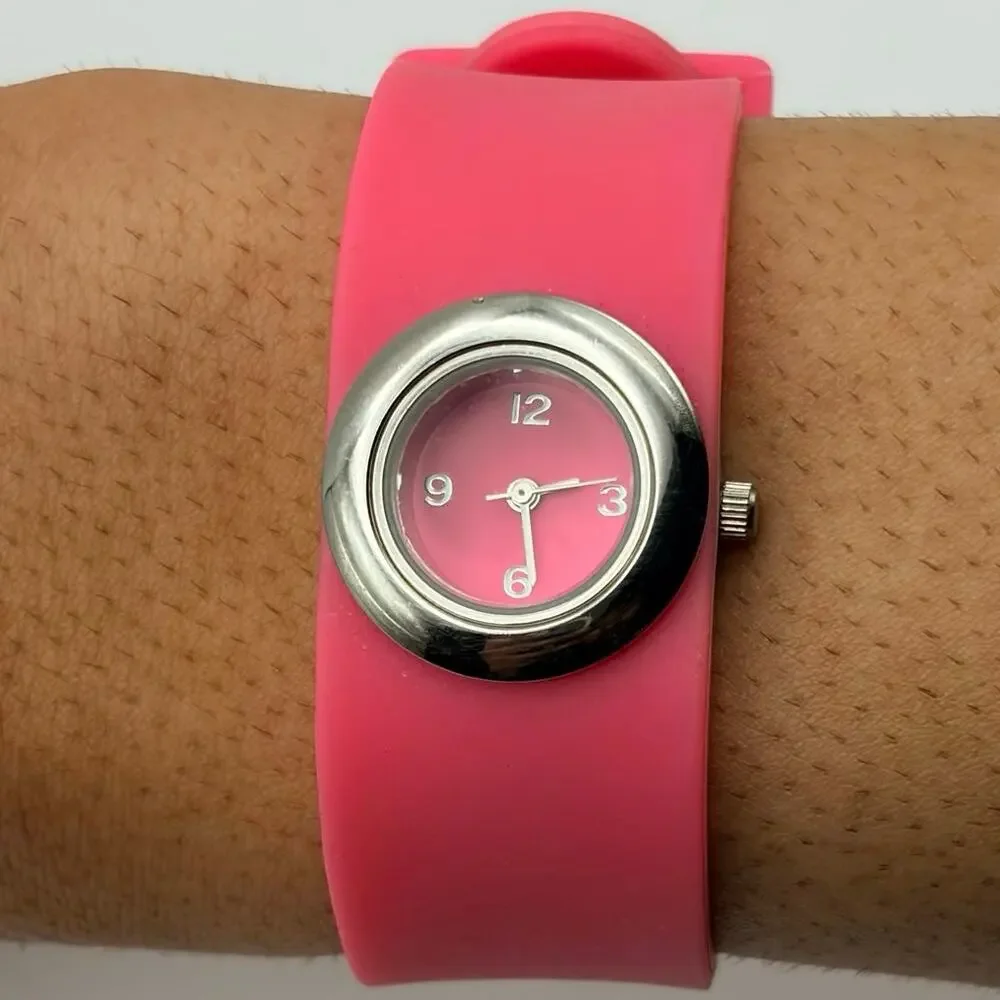 Silver & Pink Xhilaration Watch